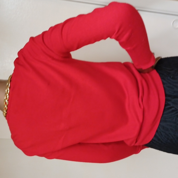 Mossimo Bright Red Knit Sweater - Picture 3 of 4